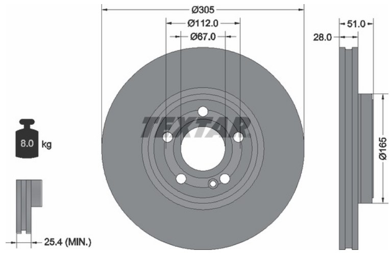 DISCO FRENOS DELANTERO W247 A 200