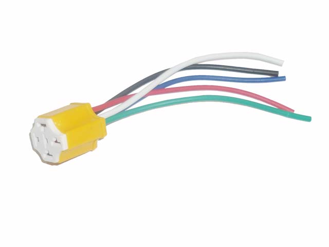 PORTA RELE 5 PAT CERAMICA CABLE COBRE