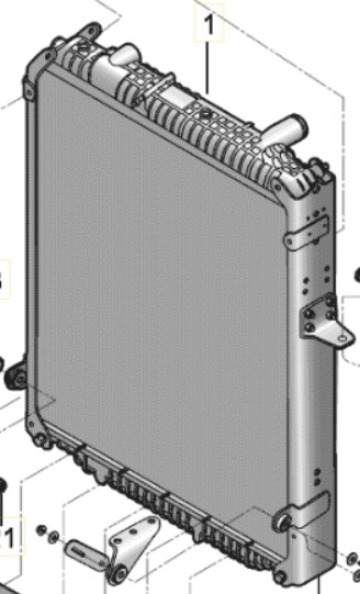 RADIADOR AGUA MOTOR VOLKSWAGEN 17.230/ 17.260 OD EURO V