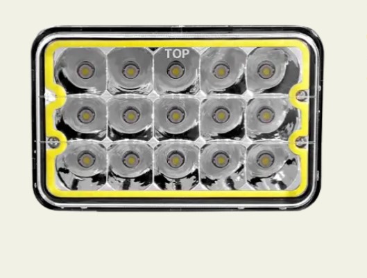 HALOGENO LED RECTANGULAR 4X6" 15LED 45W EURO
